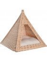 Lit confort en rotin pour chat