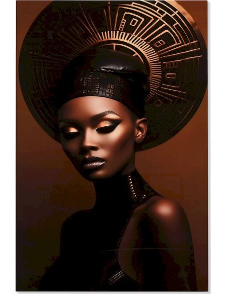 Décoration murale tendance marron et or