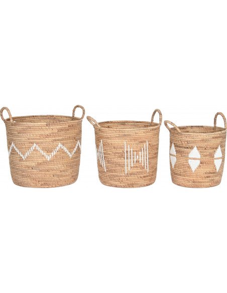 Panier tressé naturel