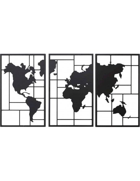 Décoration murale noire en métal