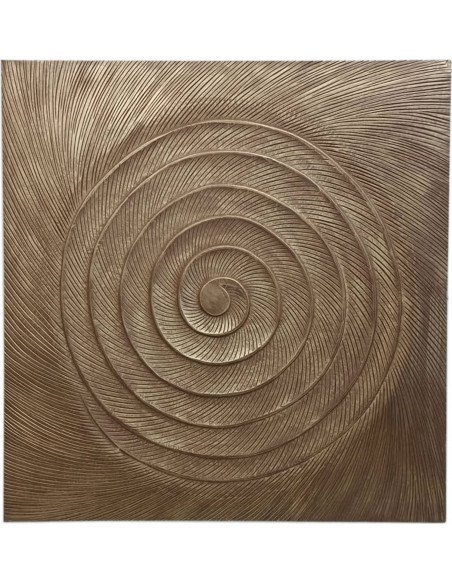 Décoration murale dorée