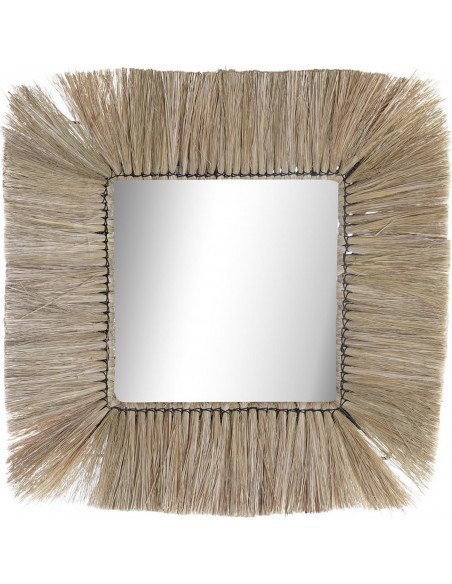 Miroir jute naturel