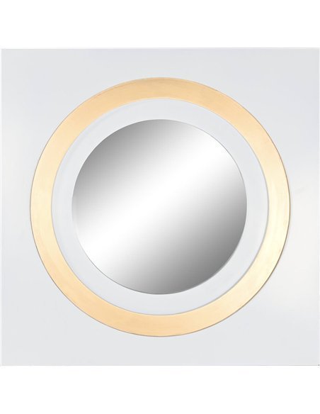 Miroir doré mural élégant et design Meti