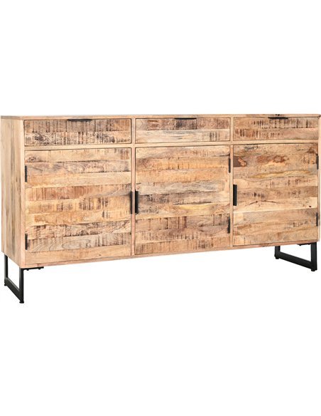 Miroir doré en bois sculpté Meti