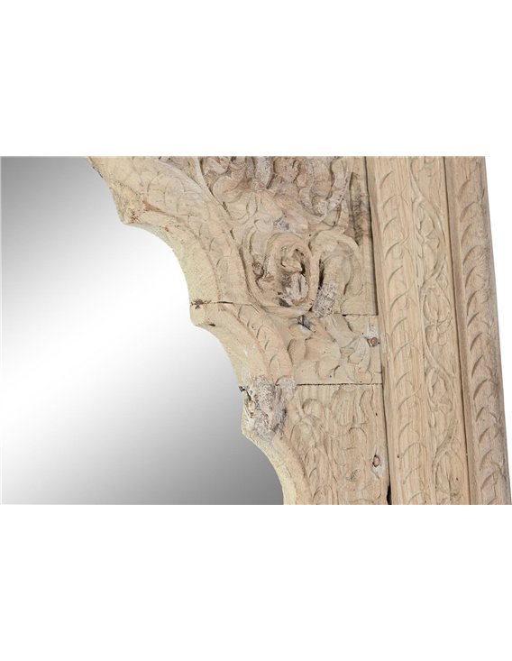 Miroir doré en bois sculpté Meti