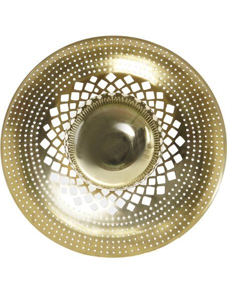 Applique murale élégante en métal doré