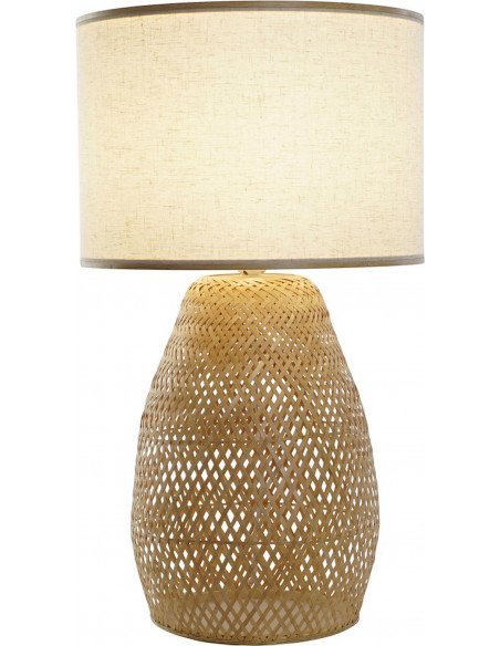 Lampe de table bambou design naturel et élégant
