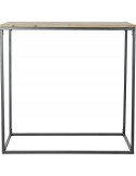 Table d'appoint en bois et métal design élégant