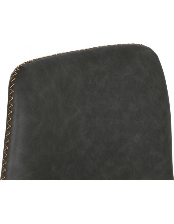 Tabouret élégant en PU gris pour intérieur moderne