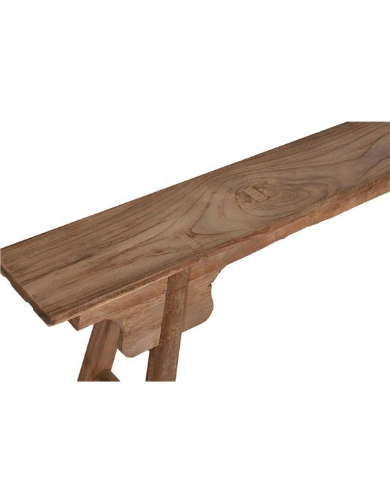 Banc pratique en bois pour se déchausser