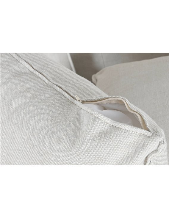 Fermeture éclair dissimulée d'un coussin du canapé Coral