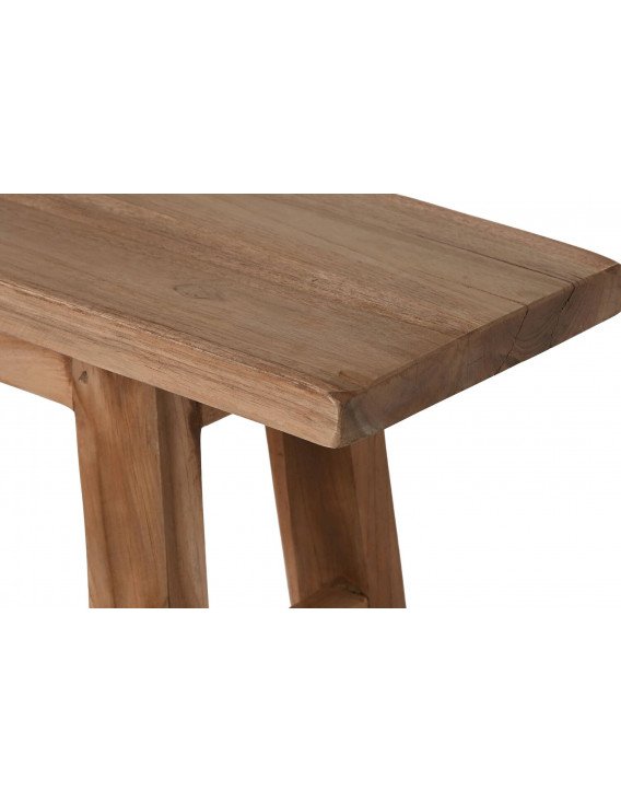 Chaise pour retirer les chaussures en bois naturel