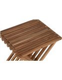 Table d'appoint pliante en teck naturel