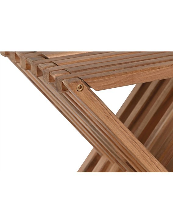 Table d'appoint pliante en teck naturel