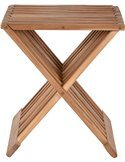 Table d'appoint pliante en teck naturel