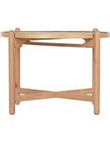 Table basse en rotin naturel pour salon élégant