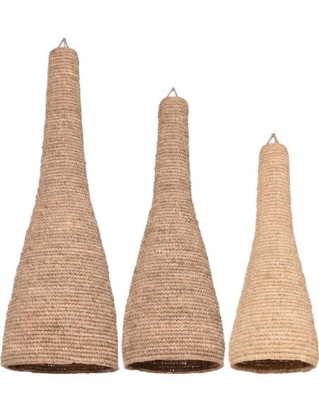 Lampe murale design en fibre tressée naturelle