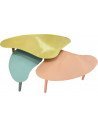 Table basse design multicolore en fer
