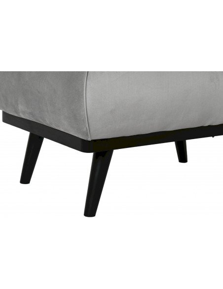 Chaise pour retirer chaussures en polyester gris