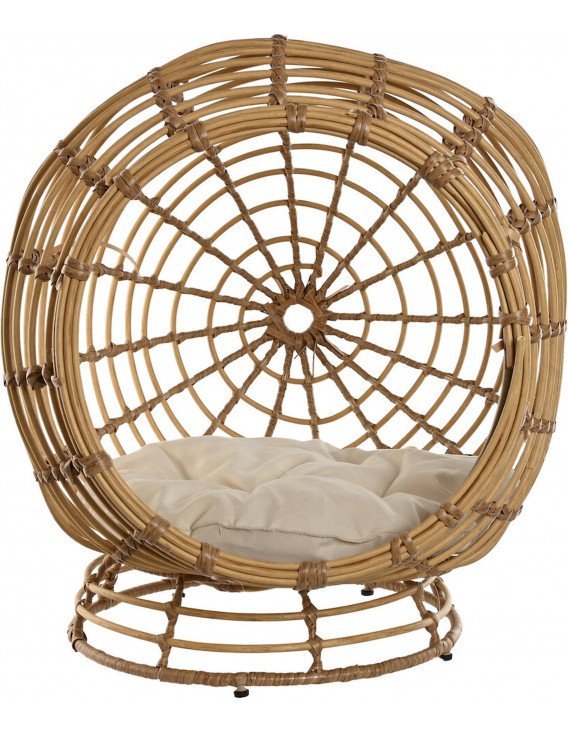 Lit confort pour animal en rotin synthétique