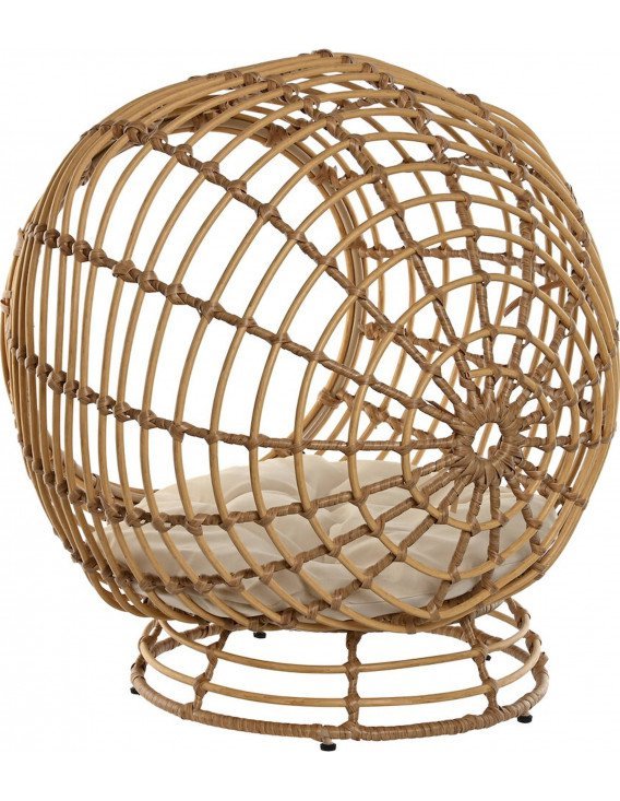 Lit confort pour animal en rotin synthétique