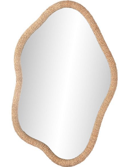 Miroir élégant rotin naturel déco intérieure
