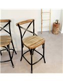 Tabouret snack effet vieilli idéal déco vintage