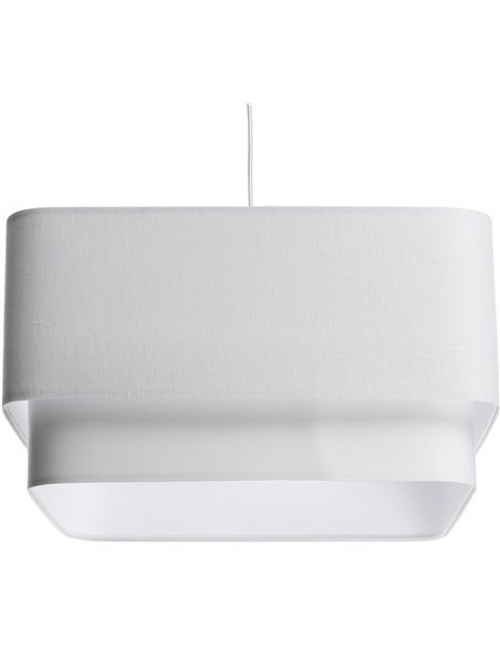 Suspension luminaire tendance tissu lin