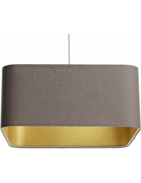Suspension lin et éclat doré