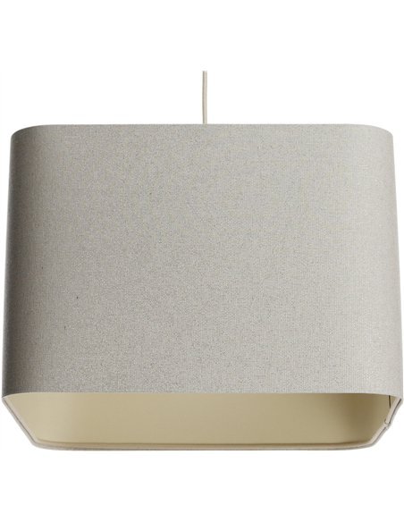 Suspension lin beige élégante