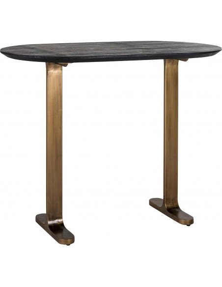 Table Bar Chic Noir Or