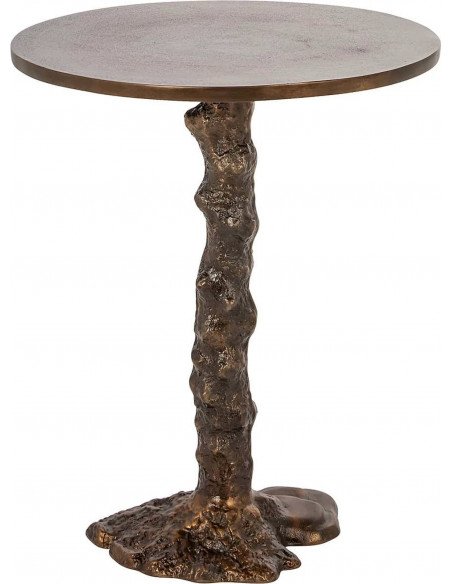 Table d'appoint élégante bronze