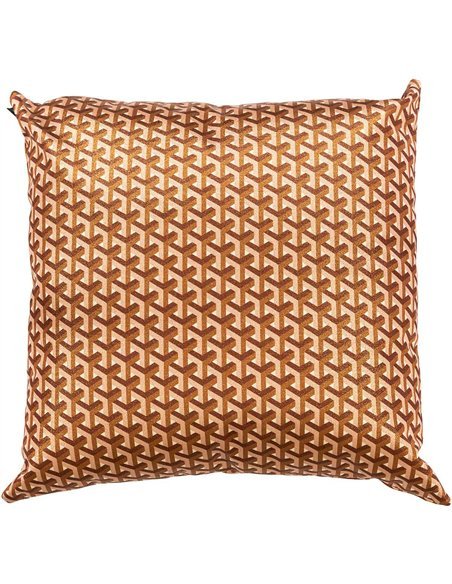 Coussin Géométrique Élégant 50x50 Brique
