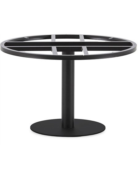 Pied de table élégant Métal Noir Mat