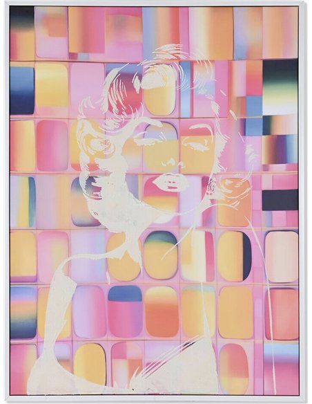 tableau visage féminin pop art moderne décoratif canvas