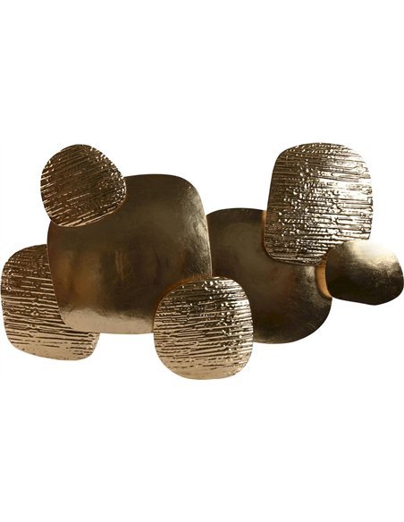 décoration murale métal doré design contemporain élégant