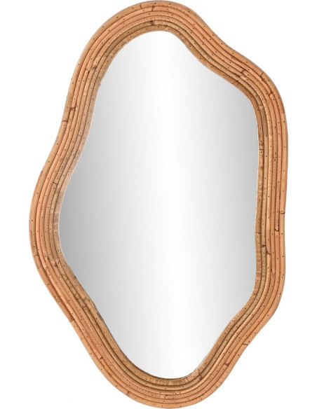 miroir rattan naturel forme libre décoration urban tendance