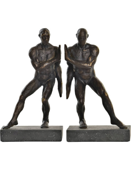 serre livre décoratif homme résine style moderne noir cuivre