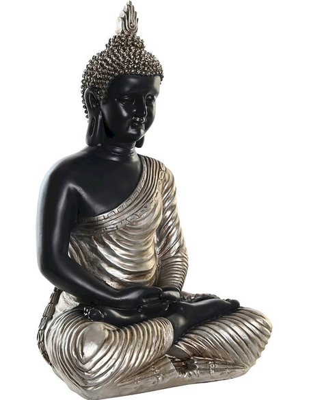 statue bouddha doré assis décoration zen orientale