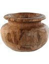 vase en teck naturel décoration artisanale élégante