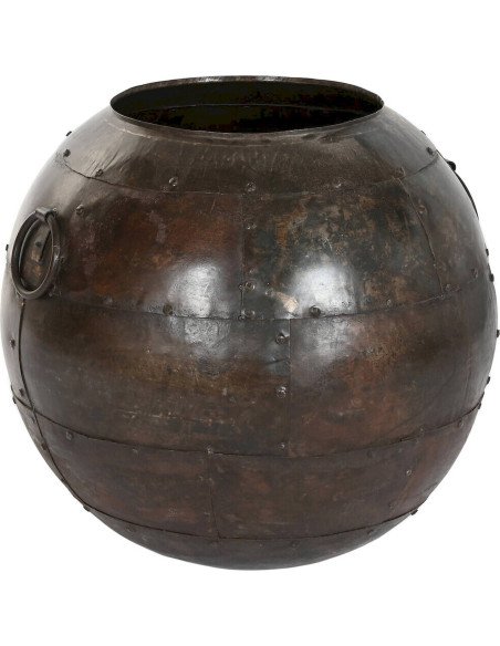 amphore fer patiné marron style vintage décoration intérieure