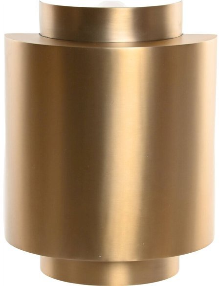 applique murale dorée design en acier patiné élégance intérieure