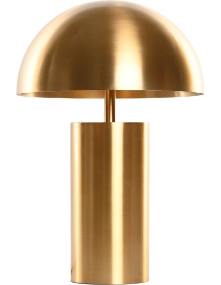 lampe à poser dorée design en laiton patiné élégante