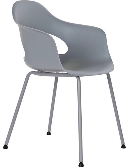 chaise design gris clair élégante et moderne