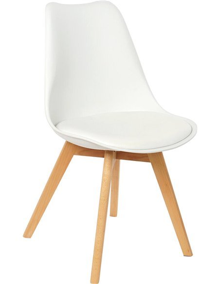 chaise scandinave blanche design élégant salon
