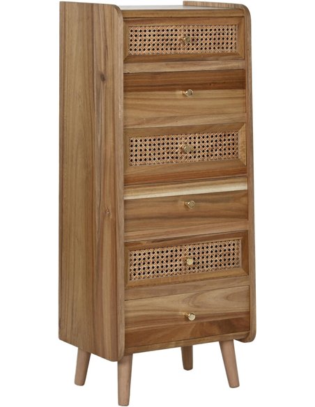 Meuble de rangement en bois acacia élégant