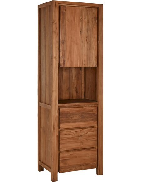 Élégance intemporelle avec vitrine en teck