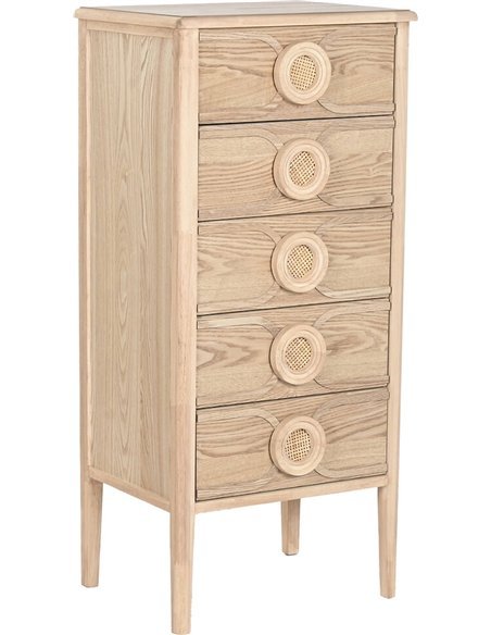 meuble de rangement romantique en bois naturel style vintage