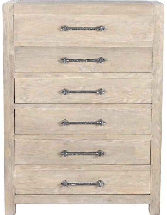 Chiffonnier élégant en bois naturel pour chambre
