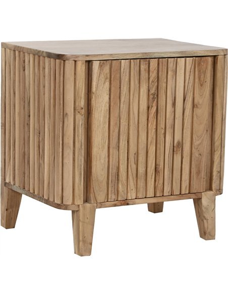 chevet en bois massif acacia style contemporain